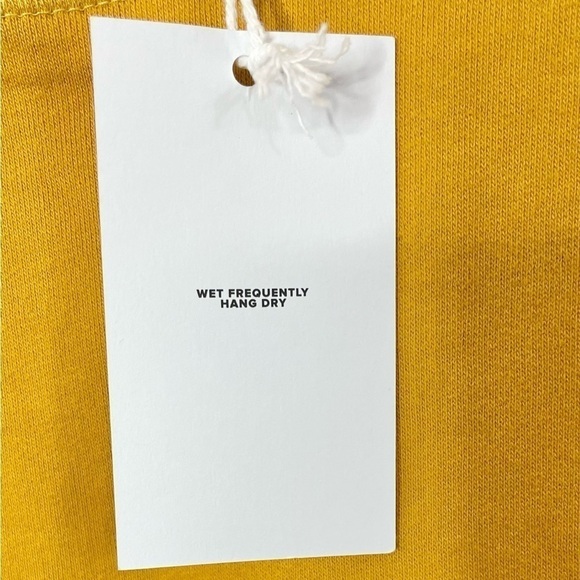 Bather Tuscan Crewneck Sweatshirt Mustard Yellow Organic Cotton NWT - Picture 10 of 12